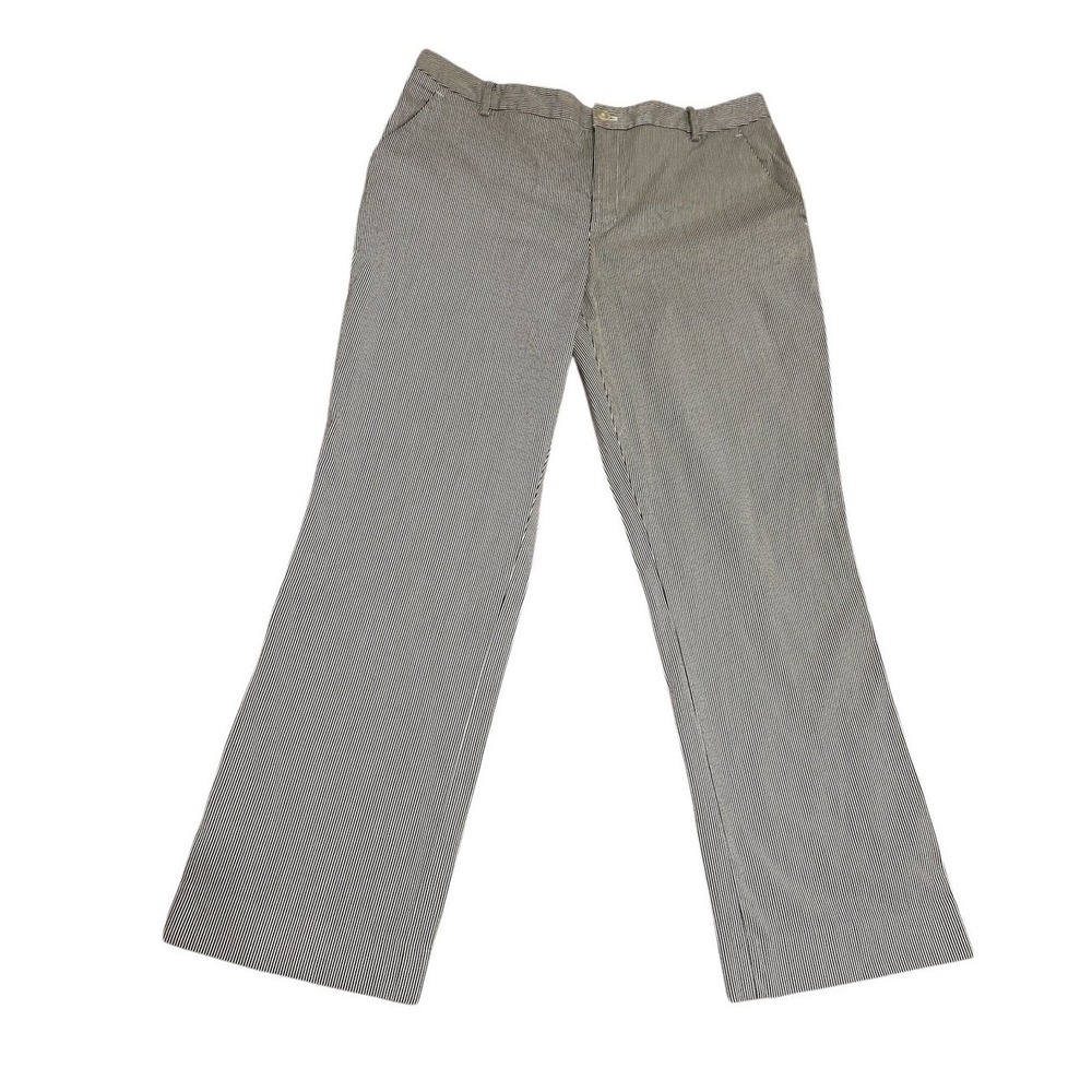 Lauren Ralph Lauren 14 Trouser women Pants blue white stripe summer preppy
